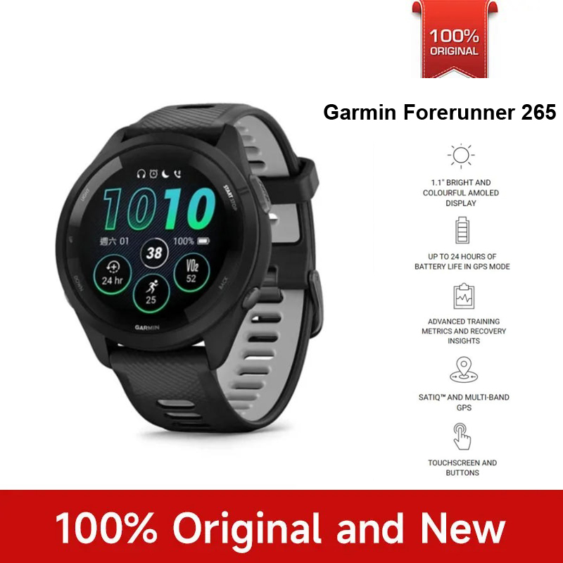 Gps Running Watch - Garmin Forerunner 265 Sports Watch Outdoor