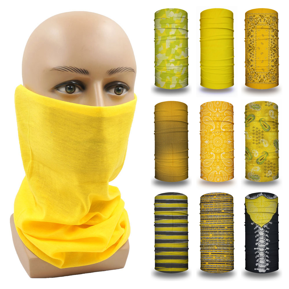 Running Gear Yellow - Yellow Tube Outdoor Bandana Women Running