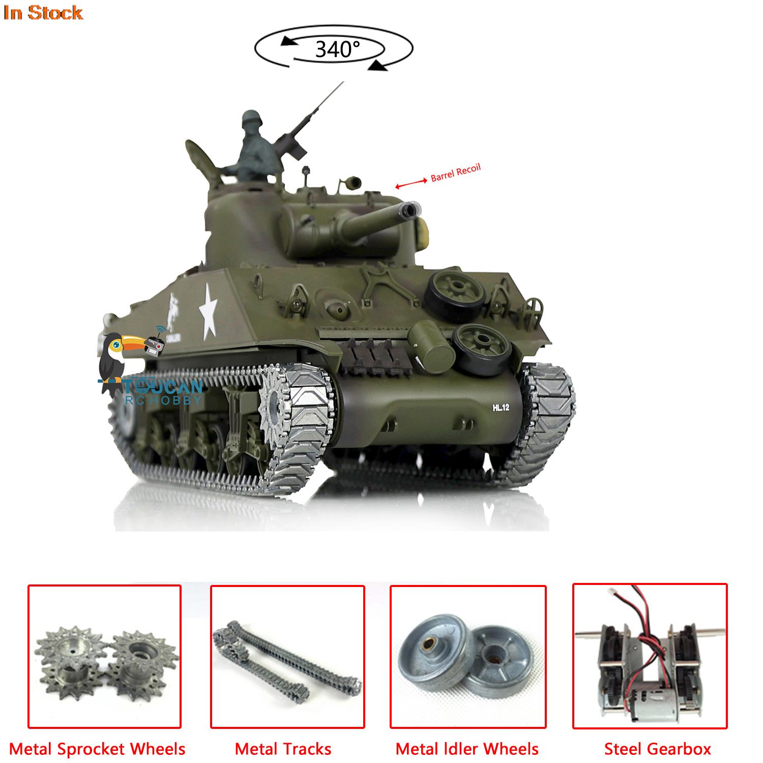 Running Gear Box - 1/16 HENG LONG RC Tank 7.0