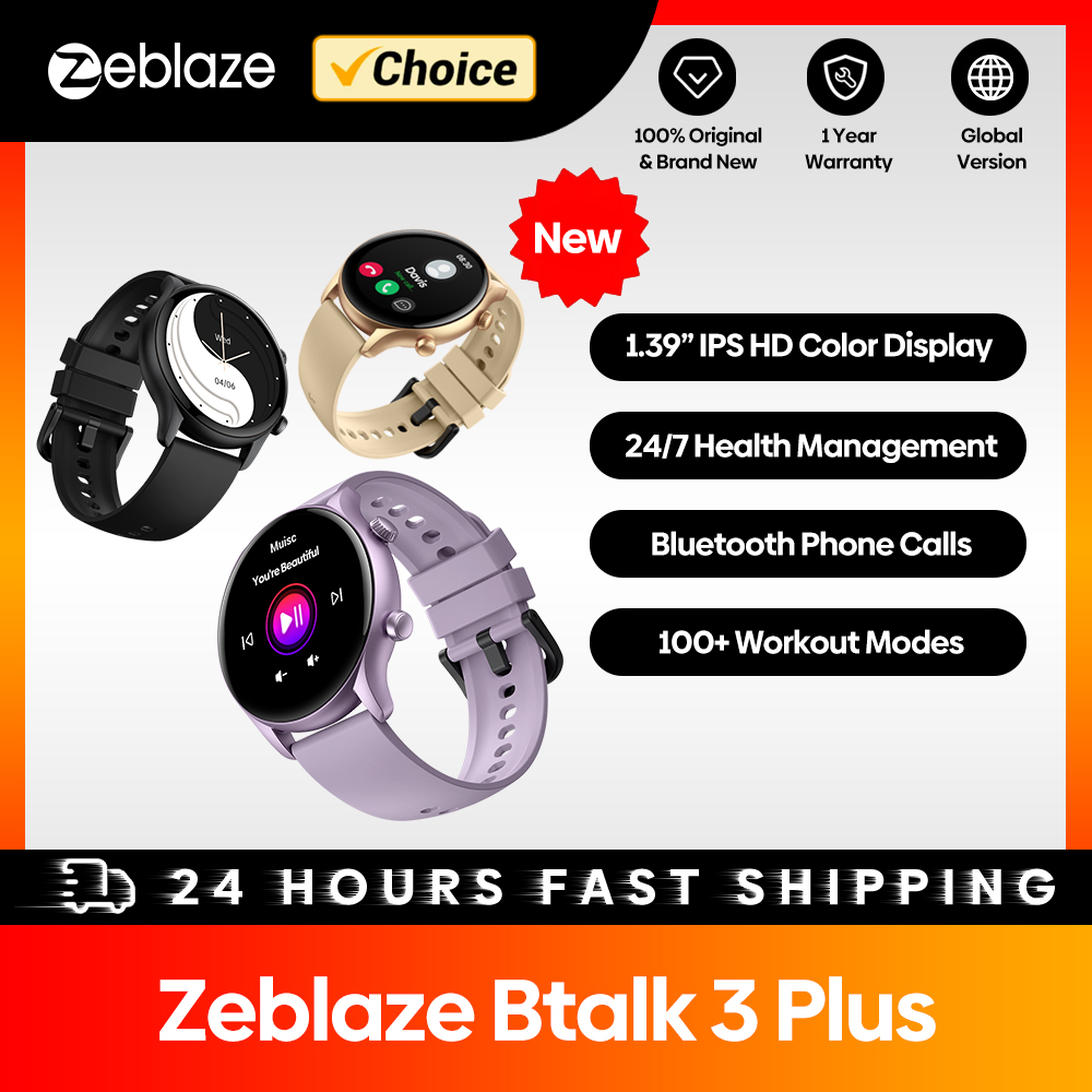Gps Running Watch - New Zeblaze Btalk 3 Plus Voice