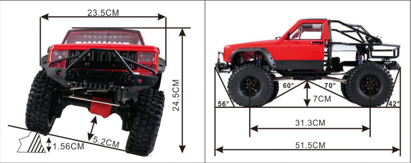 Axing RC Crawler, Cherokee Roc - Running Gear Box recension och pris