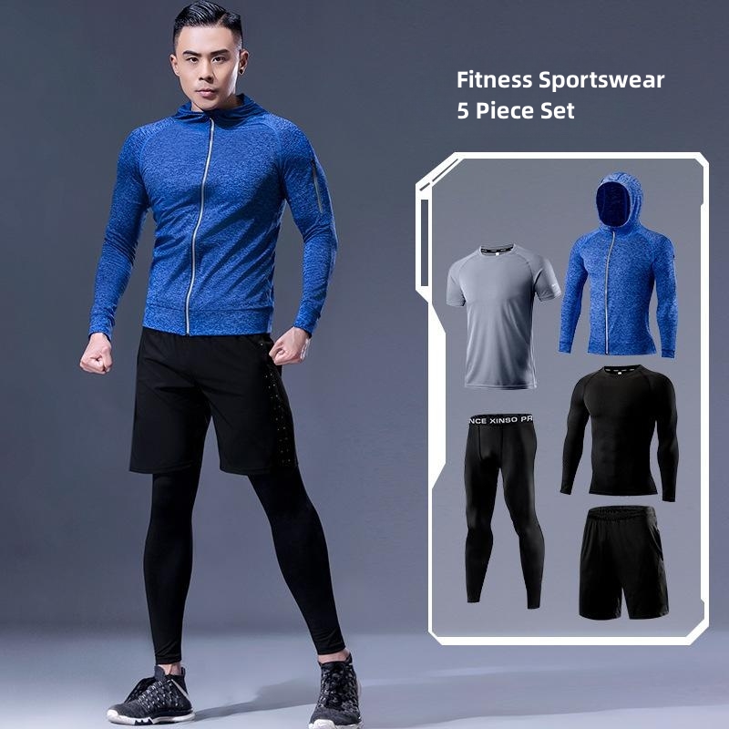 5-Piece Men's Fitness Clothes  - Running Gear Gym recension och pris