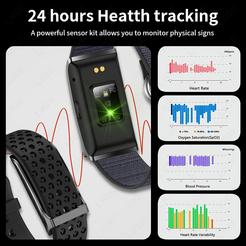 LIGE Smart Watch Heart Rate Bl - Gps Running Watch recension och pris