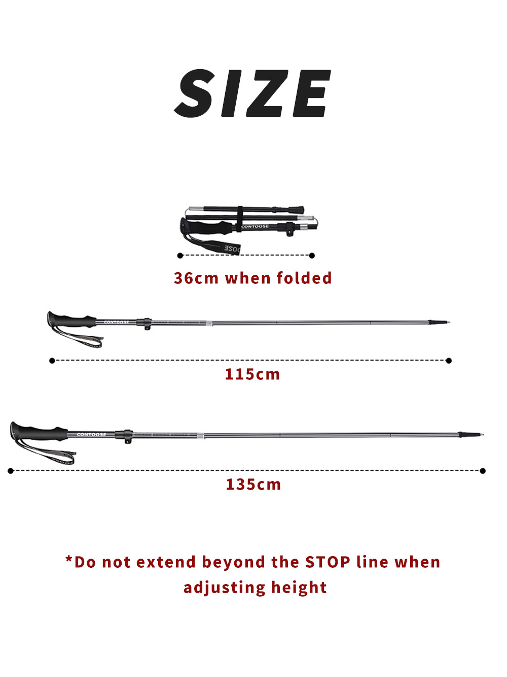 Foldable Trekking Pole 7075 Al - Trekking Pole Carbon recension och pris