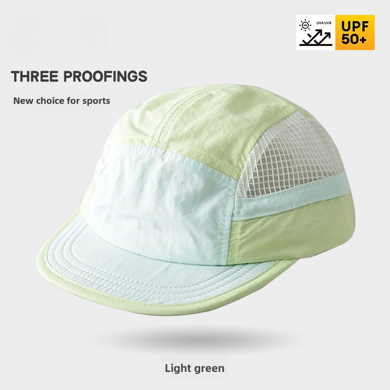 Color-Blocked Quick-drying Bas - Running Cap Mesh recension och pris