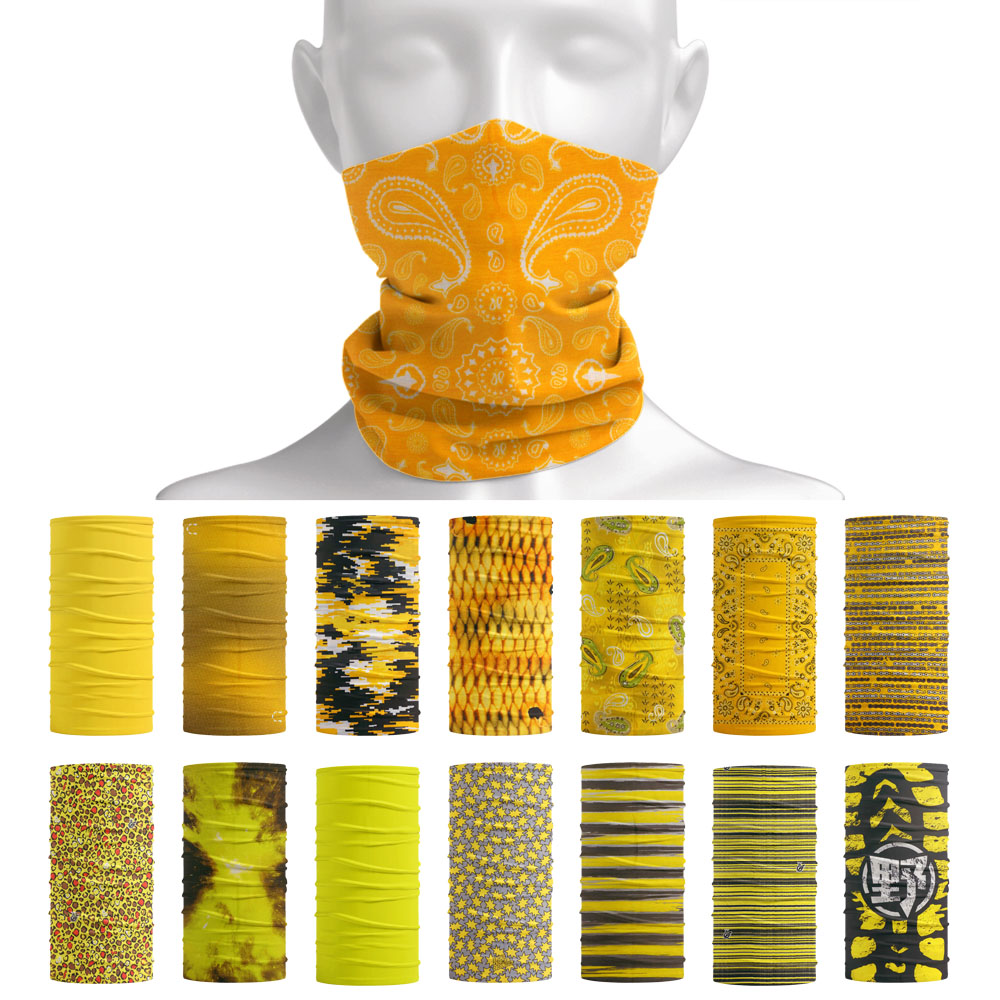 Bright Color Tube Neckchief Wo - Running Gear Yellow recension och pris