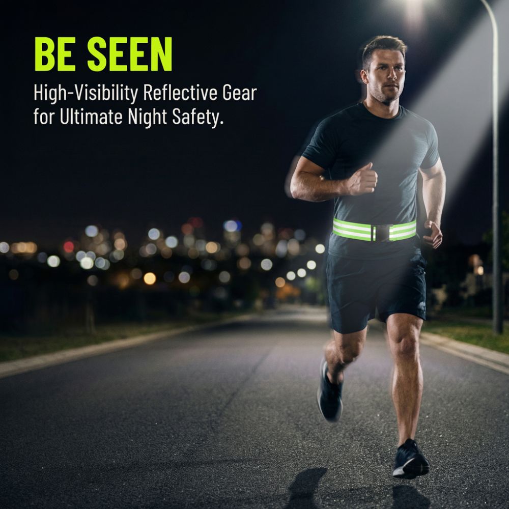 2PCS Stretchable Reflective Be - Running Gear Yellow recension och pris