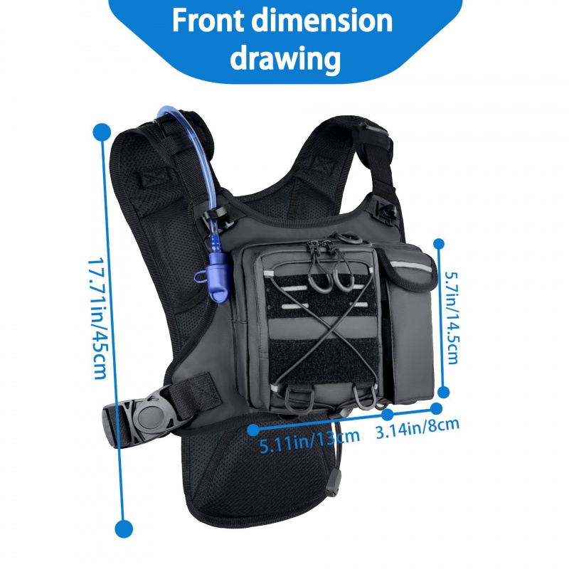 2026 New Tactical Vest Chest B - Running Gear Storage recension och pris