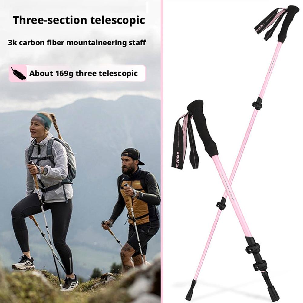 Ultralight Foldable 3-sections - Trekking Pole Carbon recension och pris