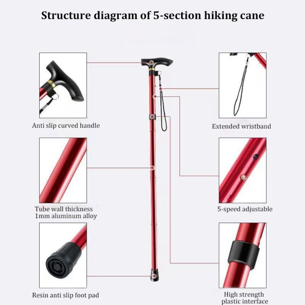 Telescopic Trekking Stick Stre - Trekking Pole Carbon recension och pris